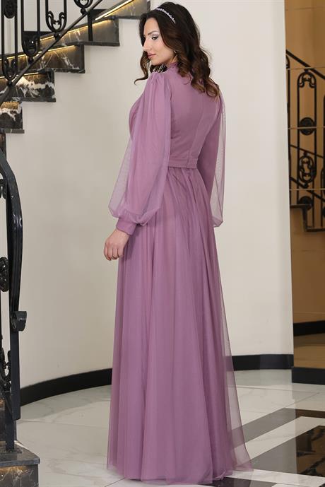 Alya Tesettür Abiye Lavanta