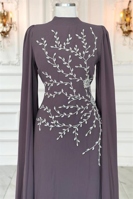 Alya Tesettür Abiye Vizon