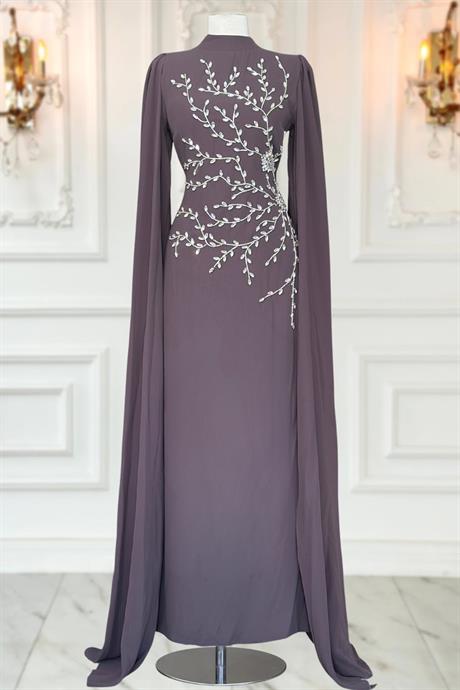 Alya Tesettür Abiye Vizon