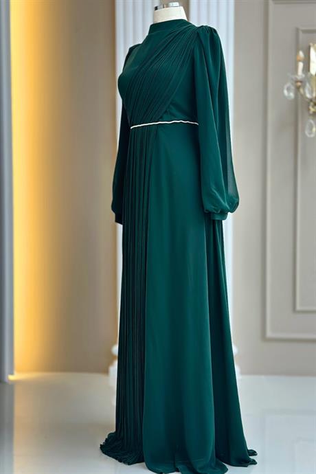 Arin Tesettür Abiye Zümrüt