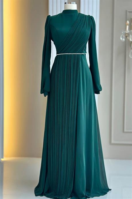 Arin Tesettür Abiye Zümrüt