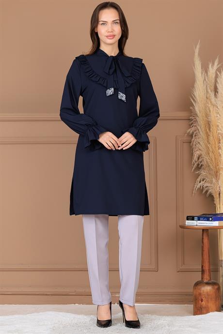 Asel Tunik Pantolon İkili Takım Lacivert