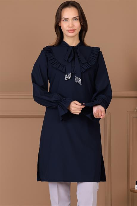 Asel Tunik Pantolon İkili Takım Lacivert