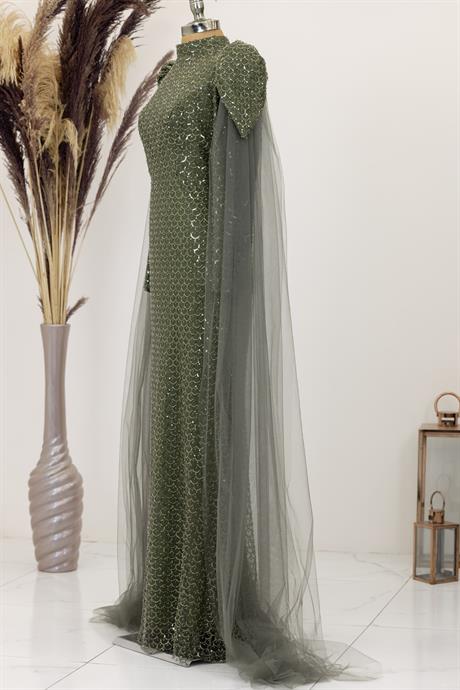 Asil Tesettür Abiye Yeşil