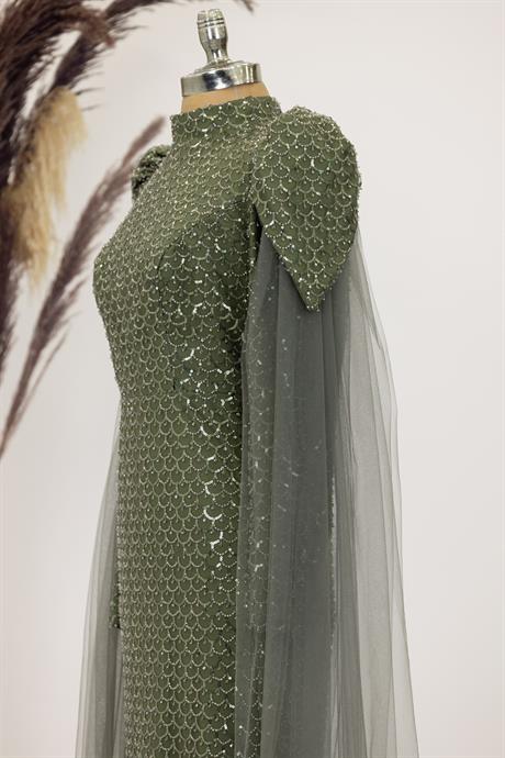 Asil Tesettür Abiye Yeşil