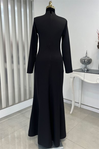 Bahar Tesettür Abiye Siyah