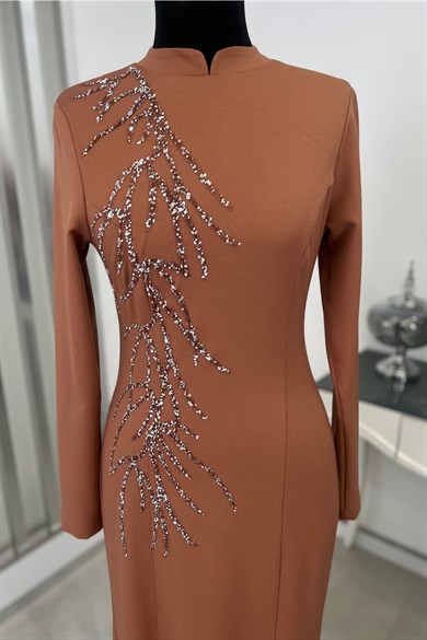 Bahar Tesettür Abiye Soğan Kabuğu