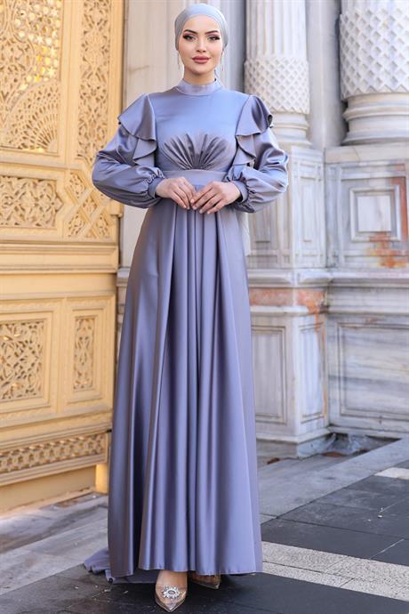 Berrak Tesettür Abiye Mint