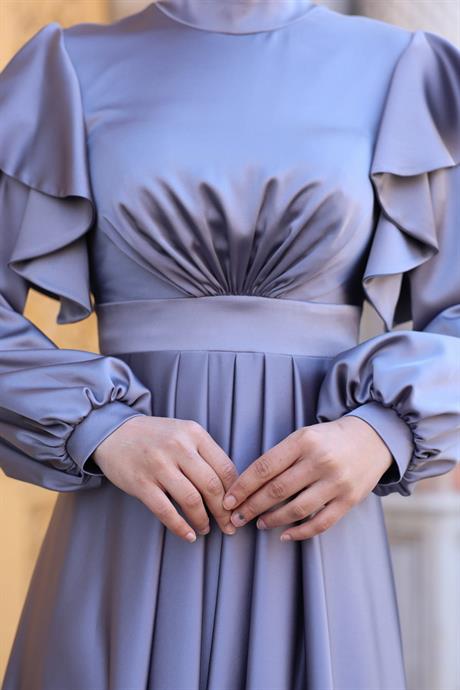 Berrak Tesettür Abiye Mint