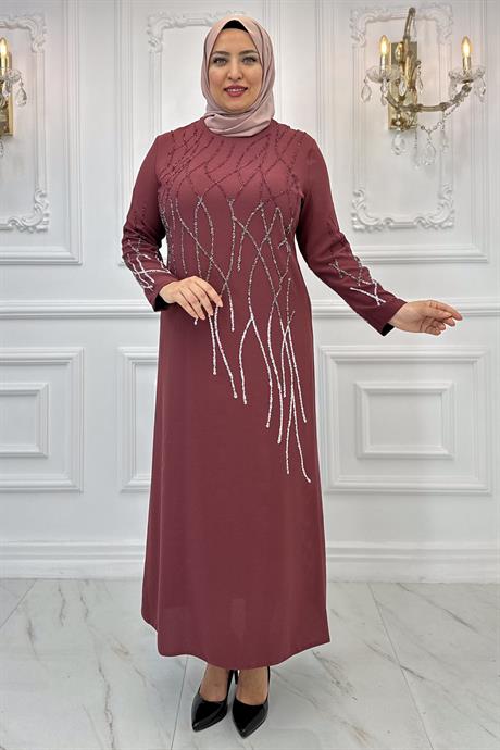 Berrin Tesettür Abiye Gülkurusu