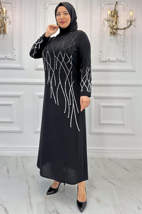 Berrin Tesettür Abiye Siyah