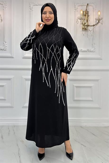 Berrin Tesettür Abiye Siyah