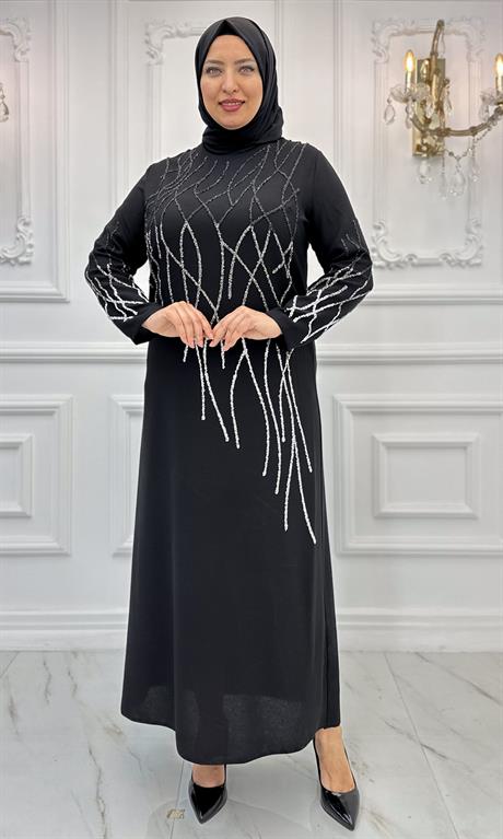 Berrin Tesettür Abiye Siyah
