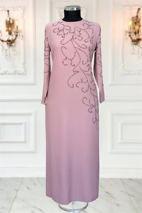 Cansu Tesettür Abiye Pudra