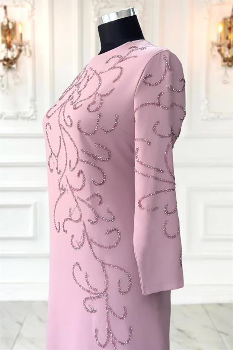 Cansu Tesettür Abiye Pudra