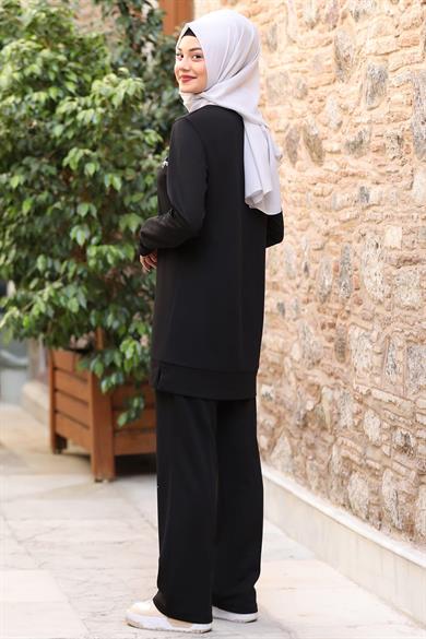 Cemre Tesettür Takım Siyah
