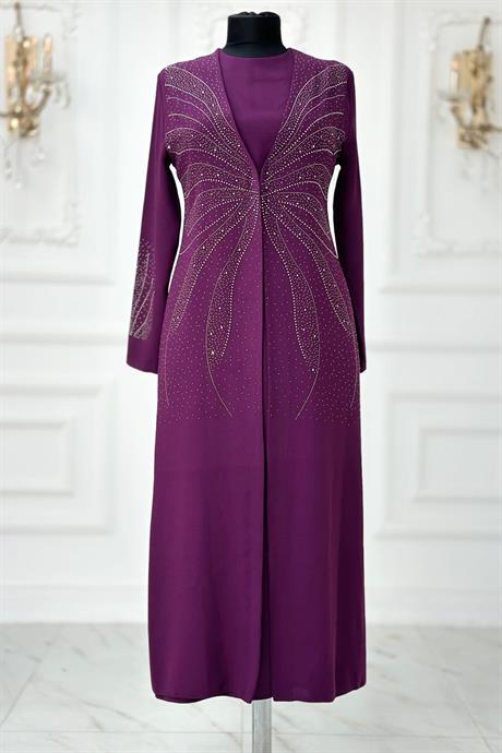 Ceren Tesettür Abiye Mürdüm