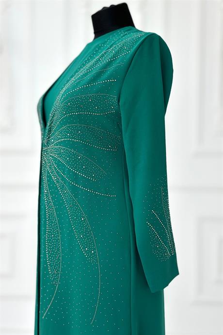 Ceren Tesettür Abiye Zümrüt