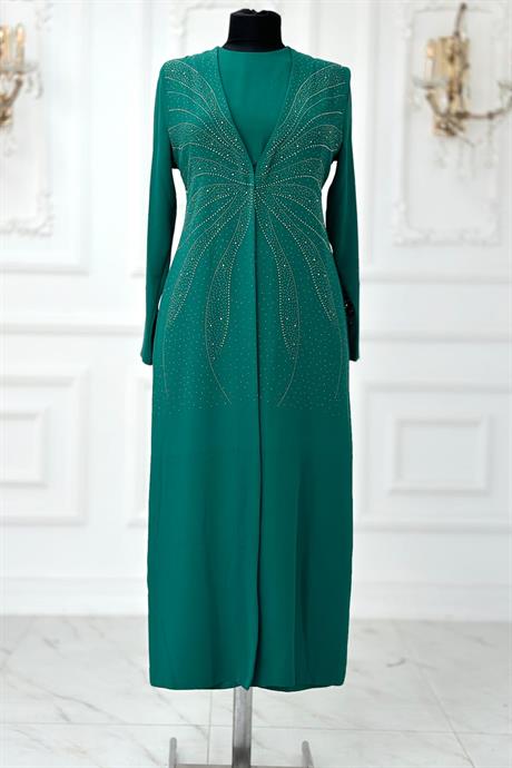 Ceren Tesettür Abiye Zümrüt