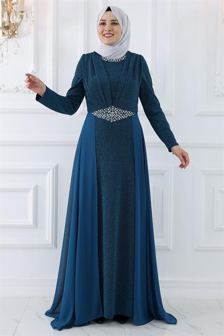 Cevher Tesettür Abiye Petrol