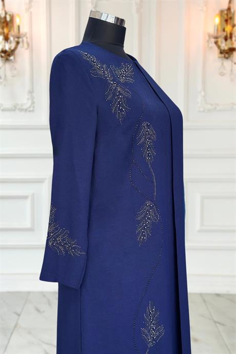 Çiğdem Tesettür Abiye Lacivert