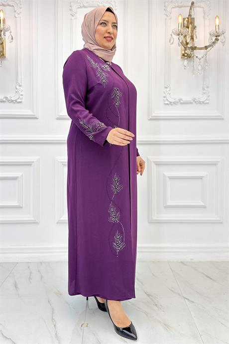 Çiğdem Tesettür Abiye Mürdüm