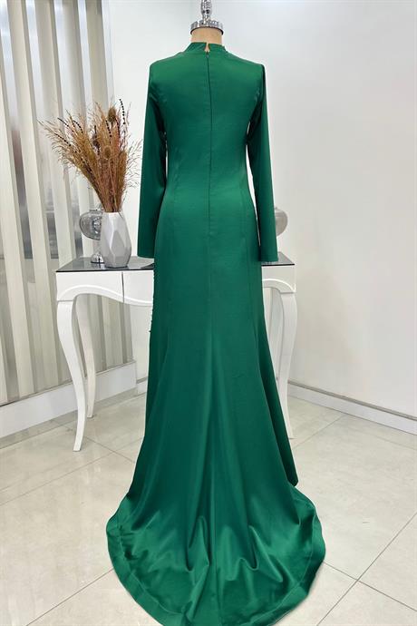 Deniz Tesettür Abiye Zümrüt