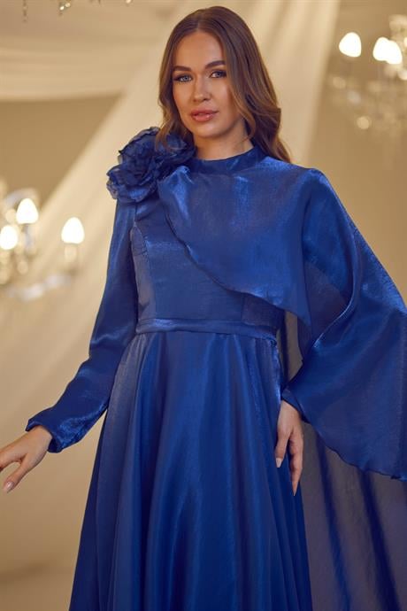 Duru Tesettür Abiye Lacivert