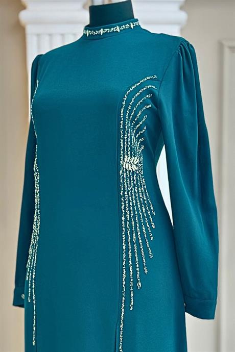 Duru Tesettür Abiye Petrol