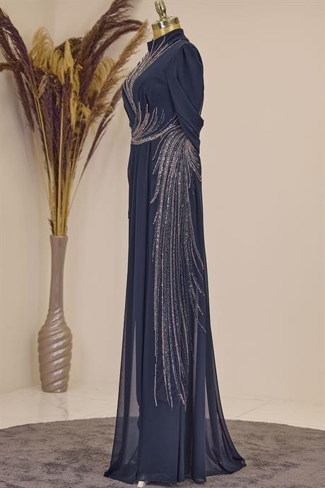 Ebru Tesettür Tulum Lacivert