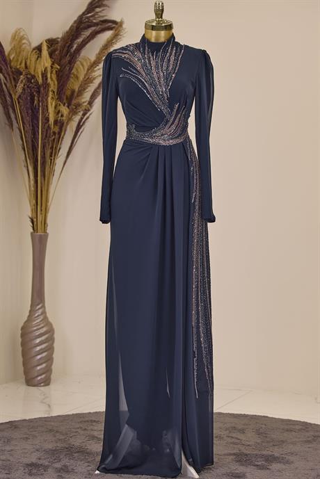 Ebru Tesettür Tulum Lacivert