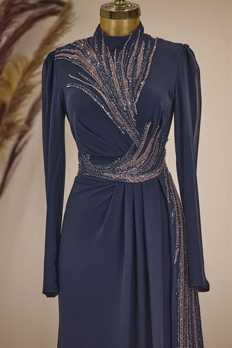 Ebru Tesettür Tulum Lacivert