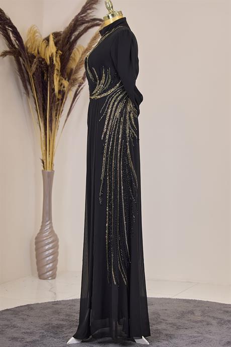 Ebru Tesettür Tulum Siyah