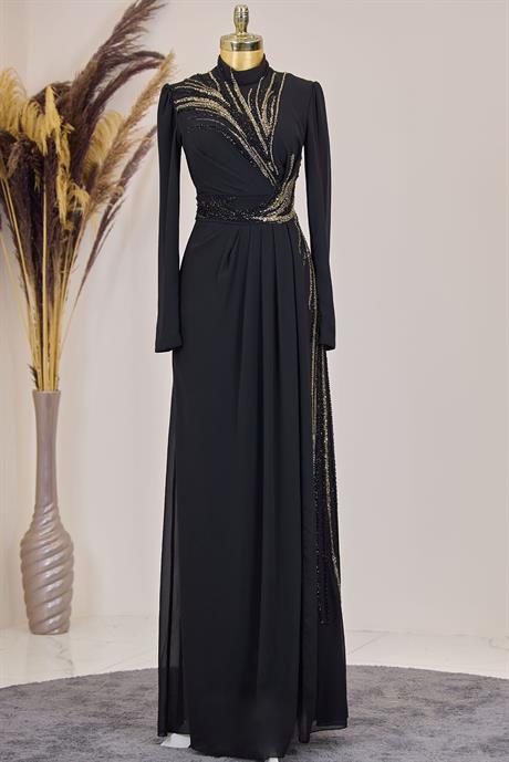 Ebru Tesettür Tulum Siyah