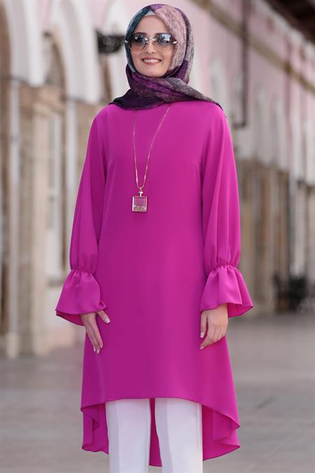 Eflin Tesettür Tunik Fuşya