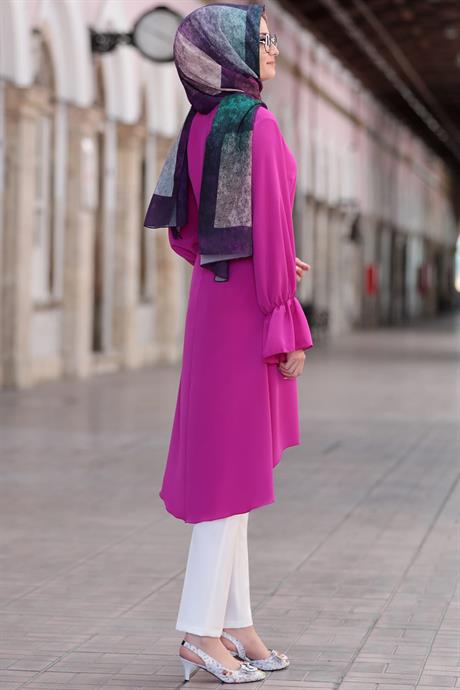Eflin Tesettür Tunik Fuşya