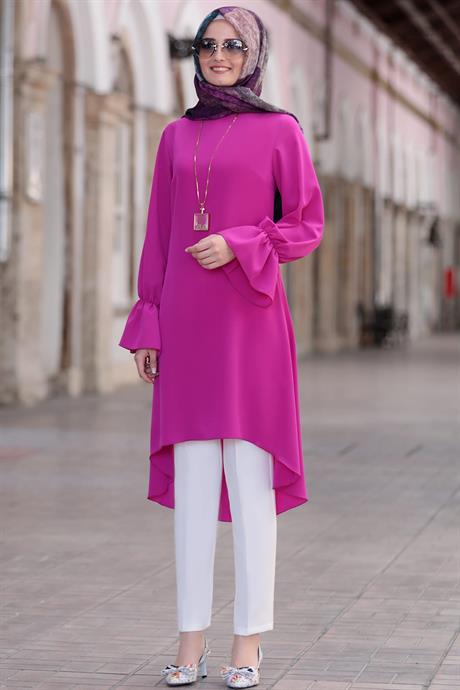 Eflin Tesettür Tunik Fuşya