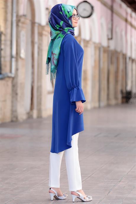 Eflin Tesettür Tunik Saks