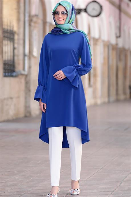 Eflin Tesettür Tunik Saks