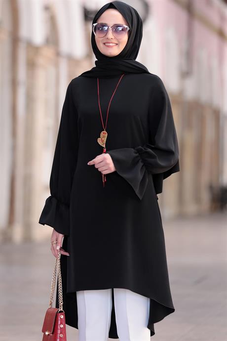 Eflin Tesettür Tunik Siyah