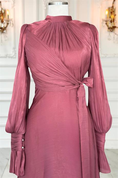 Efruz Tesettür Abiye Gülkurusu