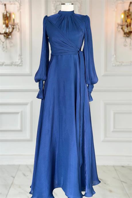 Efruz Tesettür Abiye Lacivert