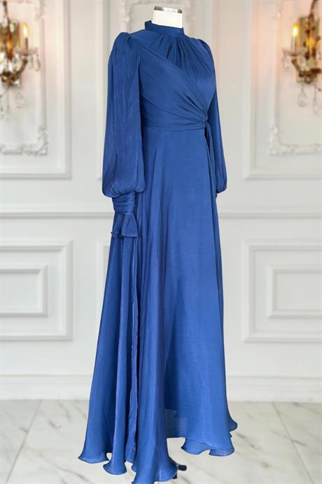 Efruz Tesettür Abiye Lacivert