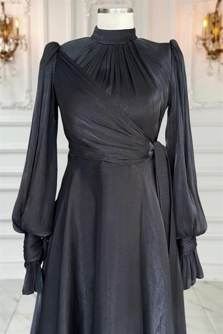 Efruz Tesettür Abiye Siyah