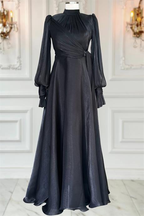 Efruz Tesettür Abiye Siyah