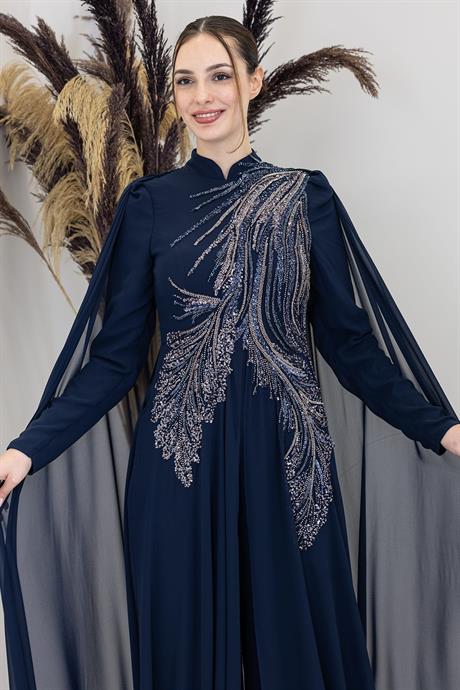 Elif Tesettür Tulum Lacivert