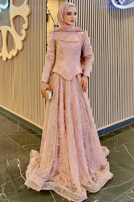 Elina Tesettür Abiye Pudra