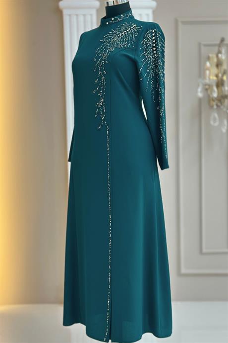 Elisa Tesettür Abiye Petrol