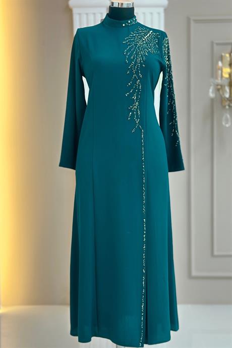 Elisa Tesettür Abiye Petrol