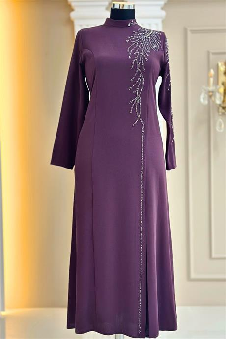 Elisa Tesettür Abiye Violet